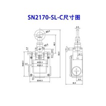 로프 와이어 풀스위치 방폭 컨베이어 풀코드 바, 6. SN2170-SL-C(자동) 힘 3-3.5kg