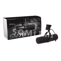Som프로페셔널 카디오이드 다이나믹 SM7B 마이크 스튜디오 가능한 주파수 응답 라이브 보컬 녹음 기, 한개옵션0