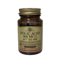 SOLGAR 솔가 엽산 400 임산부 엽산 100정 x 280mg, SOLGAR 솔가 엽산 100정