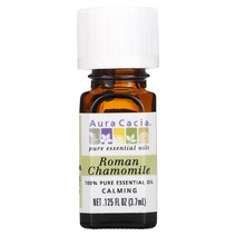 아우라카시아 100 순수 에센셜 오일 로만 카모마일 0.125fl oz(3.7ml)