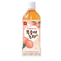 웰그린)복숭아녹차 500ml 24개