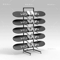 스노우보드 스키 거치대 작업대 대용량 스키랙 정비, 발 패드가 있는 흰색 5층(50x50x105CM)