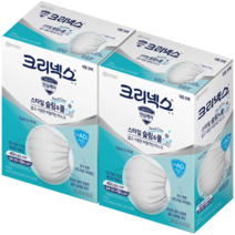 크리넥스스타일쿨마스크 대형 30매입 x 2팩, 화이트