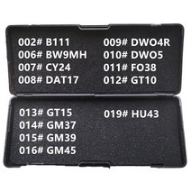1-19 LISHI 2 1 B111 BW9MH CY24 DAT17 DWO4R DWO5 FO38 GT10 GT15 GM37 GM39 GM45 HU43 모든 유형의 자물쇠 도구