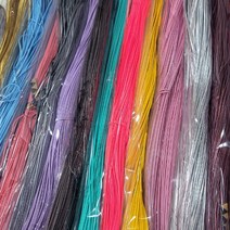 보테가 2mm 가죽줄 미용가위끈 22컬러 포장용 가죽끈, 레드, 1개