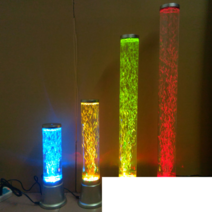 색상바뀌는 물기둥 조명 램프 가계 인테리어 장식, 높이 75cm