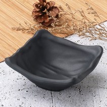 먹토 멜라민그릇 줄사각 종지 업소용 식당 간장 초장 소스볼 접시