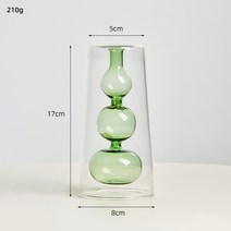 수경 재배기 귀농 재배 분무 다육이 북유럽 꽃병 투명 거품 유리 꽃병 현대 홈 장식, c