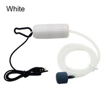 휴대용산소통 산소캔 산소호흡기 수족관 USB 공기 펌프 어항 무소음 압축기 휴대용 소형 산소 발생기 통풍기 액세서리 5V, [02] White