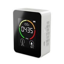 실내 공기 측정기 일산화탄소 CO2 감지기 센서 디지털 습도계 품질 분석기.대기 오염 모니터, [01]
