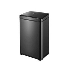 스마트 쓰레기통 자동 센서 핸즈프리 오픈 사각 휴지통 50L 업소매장, 01 50L 아연도금 화이트 쓰레기봉투+배터리