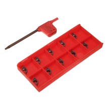 스테인레스 스틸 가공 밀링 용 10Pcs DCMT0702 블레이드 선반 인서트, 10x4x1cm, 설명, 금속