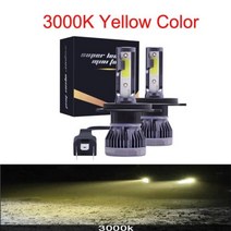 자동차 헤드라이트 복원제 미니 전구 램프 키트 자동 세트, 없음, 3000K+H7