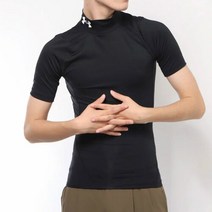 언더아머 HG 컴프레션 모크 반팔_T 1372586-001