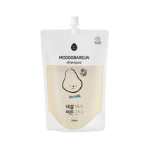 모두바른 키즈 어린이 비듬 샴푸 두피 각질 초등학생 4세 12세 전용 샴푸, 리필팩 500ml