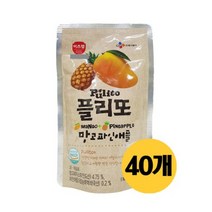 (상온)[이츠웰] 플리또주스(망고 파인애플)130mlx40개, 1박스