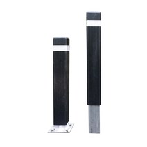 WS 사각 우레탄 볼라드 1줄 고휘도반사지 진입금지 사고예방 보행자도로 주차금지, WS 사각 우레탄 볼라드 1줄 (진회색), 앙카식, 1개