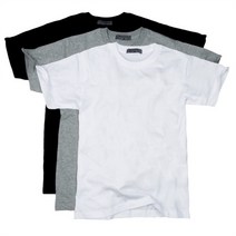 GIORDANO NC10 면반팔3팩(화이트+그레이+블랙) 3801