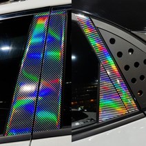 [AM] 신형에쿠스 레이저카본홀로그램 BC필러 데칼스티커
