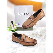 소다 SODA 남성 로퍼 2022M044 브라운 ( 남성 정장 패션 세미.정장 로퍼구두 ) NC신구로