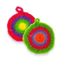 반짝이 아크릴 손뜨개 뜨개 수세미 주방 원형 1개 아크릴수세미 _ 3501209EA, $ 1, $ 1