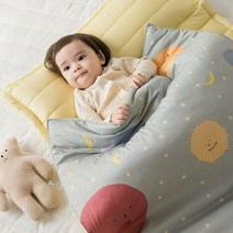 순면 일체형 낮잠이불 - 우주베베