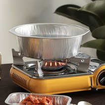 일회용 직화 캠핑 냄비 전골 1회용 라면 배달 알루미늄 은박 탕 포장 용기 경냄비 13종, ☆ho판다쿡 직화(일반) 정사각2호 3P★ya