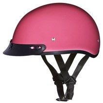 Daytona Helmets 하프 스컬 캡 오토바이 헬멧 DOT 승인 블랙 체리 L USA 미국, Hi-Gloss White