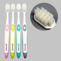 듀웨이 백세칫솔 초미세모 치아 마모 잇몸 케어 무통 칫솔 임산부칫솔 항암칫솔 구성((4색 4개입) 1세트, 4색4개입