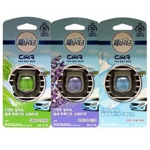 페브리즈 통풍구 클립형 방향제 3개 차량용, 상쾌한 나뭇잎향 2ml, 나뭇잎향