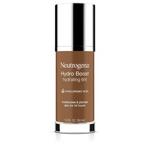 Neutrogena 하이드로 부스트 하이드레이팅 틴트 히알루론산 경량 워터 젤 포뮬라 보습 오일 프리 및 논코메도제닉 리퀴드 파운데이션 메이크업 135 체스트넛 컬러 3., 135/Chestnut