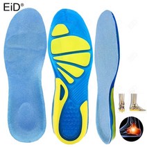족저근막 깔창 EiD 실리콘 젤 발 관리 정형 마사지 충격 흡수 신발 패드 남성 여성, s 210mm  235mm, 1 쌍