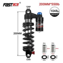 Fastace bda53rc mtb 내리막 자전거 충격 흡수기 190 200 210 220 240mm 550lbs mtb dh surron 자전거 용 리어 서스펜션 충격, 새로운 200mm 블랙