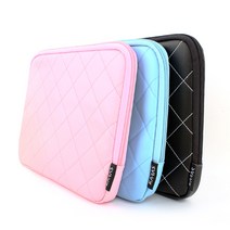 카라스 메모리폼 노트북 컬러 파우치 KP-1003, 베이비 핑크, 14in