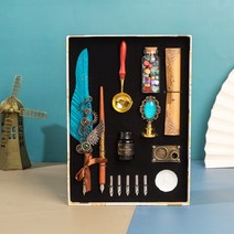 서예 쓰기 분수 고딕 만화용잉크 레트로 깃털 잉크, T02-02