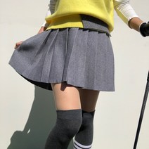 [기타] 로로얼로이 여성골프치마 발랄한 테니스 니트 플리츠 스커트 필드 라운딩룩