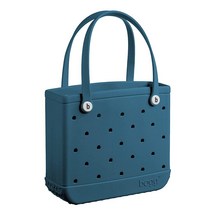 BOGG BAG BABY 작은 방수 세탁 가능한 토트백 해변 보트 수영장 직장 학교 스포츠용 38.1x33x13cm(15x13x5.25인치) 가볍고 귀여운 토트백 (