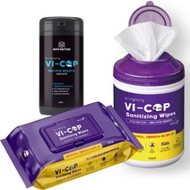 샌퓨리 바이캅 세정 살균티슈 생활속 세균박멸 99.9%, 바이캅세정살균티슈 캡형(160매)+차량용(40매*2)