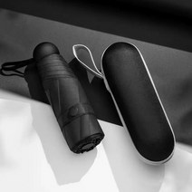 초경량 암막 거꾸로 일본 우양산 UV 보호 우산 태양 비 접는 미니 소형 양산 캡슐 포켓 파라솔 케이스 포함