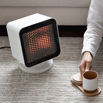 가정용 초절전 전기 에코히터 사무실 미니 소형 큐브 난로, 블랙