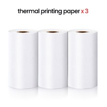 메모 프린터 프린터기 사진 Olaf미니 라벨 메이커 기계 포켓 프린터 무선 블루투스 사진 전화 인쇄 용지, 07 3pcs Thermal