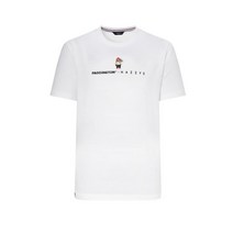 22SS [PADDINGTON]화이트 패딩턴 콜라보 원포인트 반팔 라운드 티셔츠 HUTS2B970WT