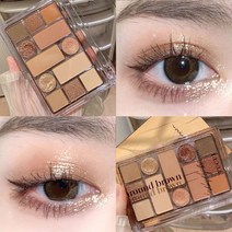 아이팔레트 12 스위트 보이핏 볼륨 유행 대지색 내추럴 지속 펄 무광 클리터 4873251796, 단품 아이섀도우, 01# 헤이즐넛모카