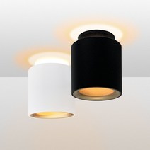 LED 씨엘 백라이트 직부등 직부조명 스포트조명, 흑색바디 전구색(노란빛)