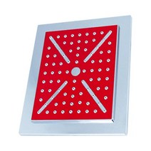 해바라기 대헤드 사각 레드 샤워기 부속 부품 헤드, 1개