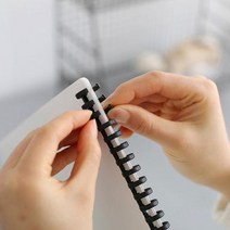 루즈링 바인더 30공 셀프 제본 링 12color [10mm 12mm 14mm 16mm], 오렌지