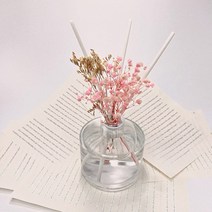 100ml 원형 디퓨저 만들기 세트 ( DIY SET ), 핑크 안개꽃, 로즈마리, 1개