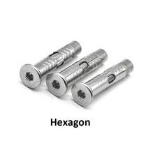 타격 앙카 논프라피스 석고보드 피스 육각 소켓필립스 플랫 헤드 내장 확장 나사 확장 콘, m6x70, 육각 소켓-1pcs