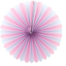 페이퍼휠 35cm 핑크/블루, 화이트