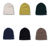 일본 newera 베이직 커프니트 Nep 커플 비니 모자 아이보리 캠핑 낚시 스키